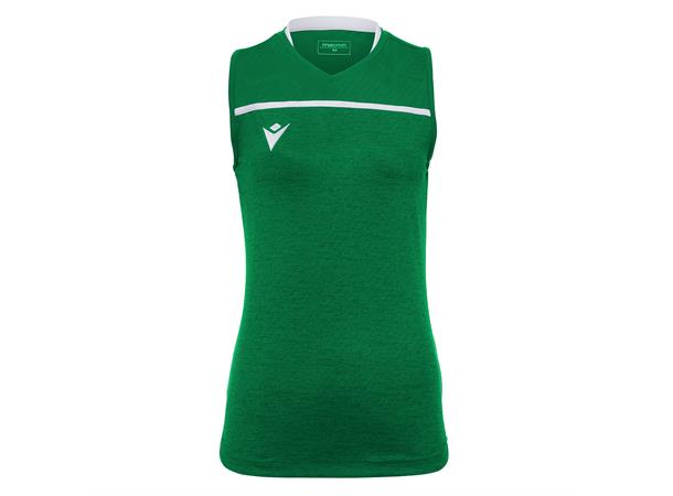 Thallium Shirt Woman SL GRN/WHT M Teknisk armløs volleyballdrakt for dame 