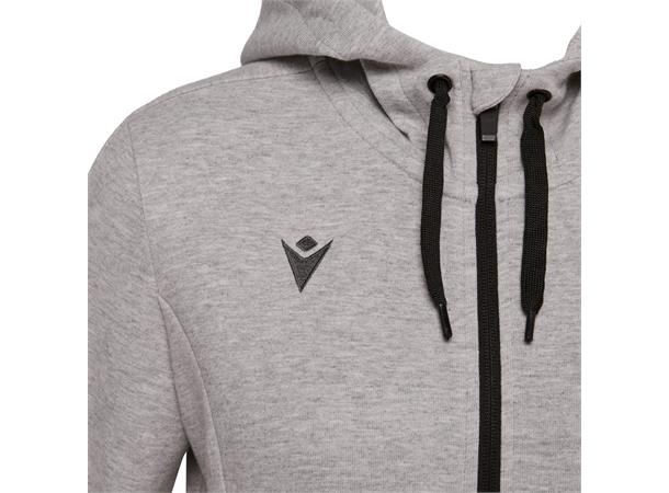 Lyre Full Zip Hooded Jacket W GRY XS Hettejakke i bomullsmiks til dame 